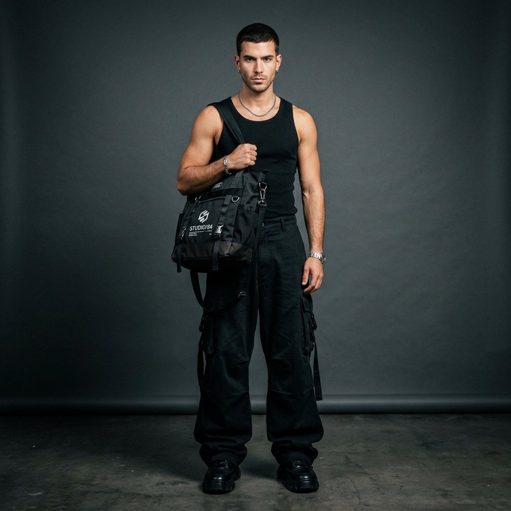 Model with Bag